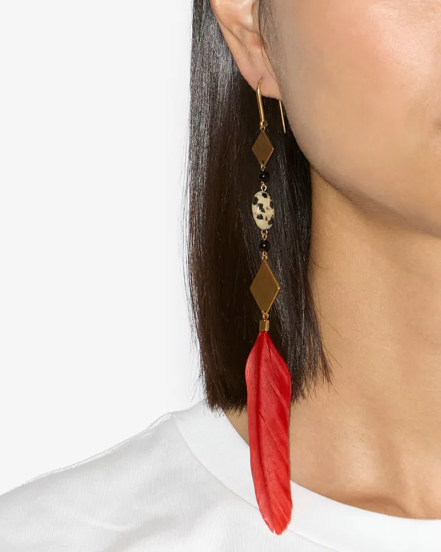 BOUCLES D'OREILLES DANCING FEATHER made by Isabel Marant