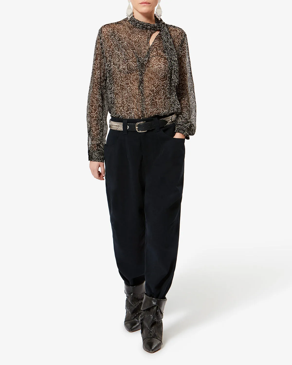 PANTALON OPALYNA sold by Isabel Marant product image thumbnail 4