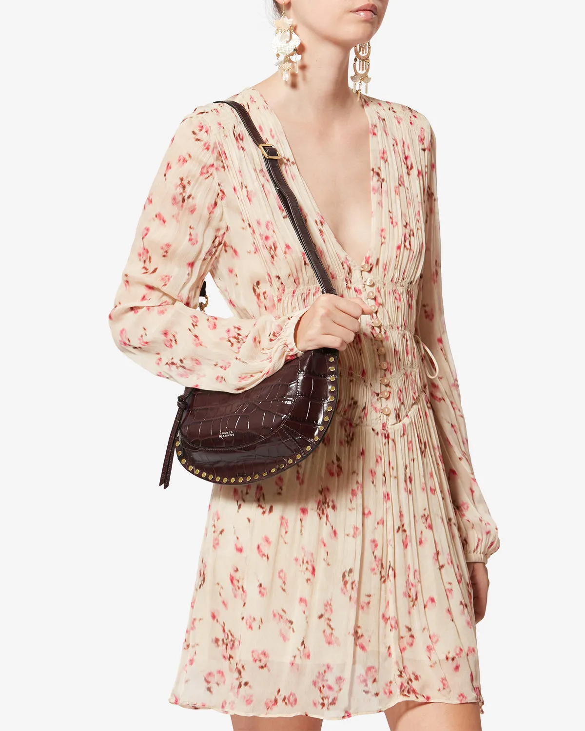 SAC OSKAN MOON EN CUIR EFFET CROCO sold by Isabel Marant product image thumbnail 2