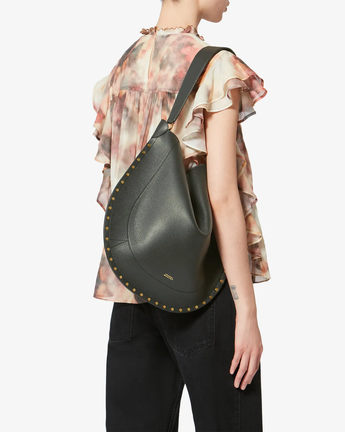 SAC OSKAN HOBO SOFT EN CUIR GRAINÉ sold by Isabel Marant product image thumbnail 3