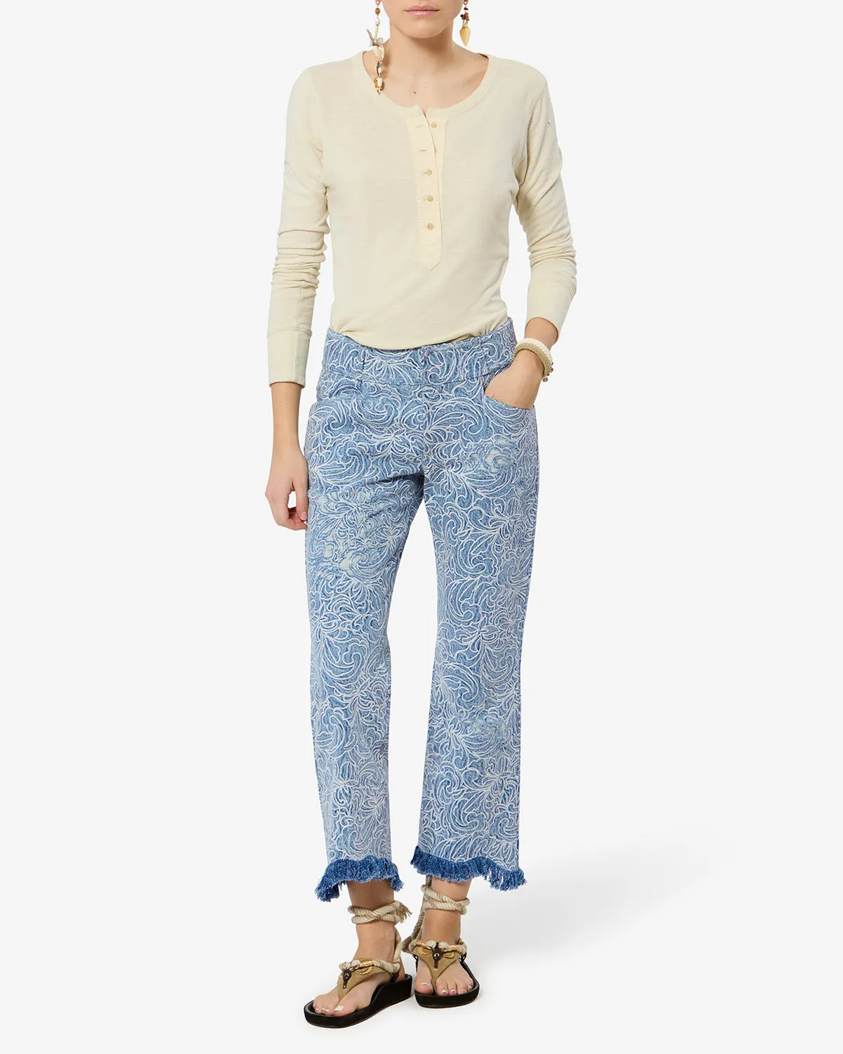 PANTALON OMBELINE sold by Isabel Marant product image thumbnail 4
