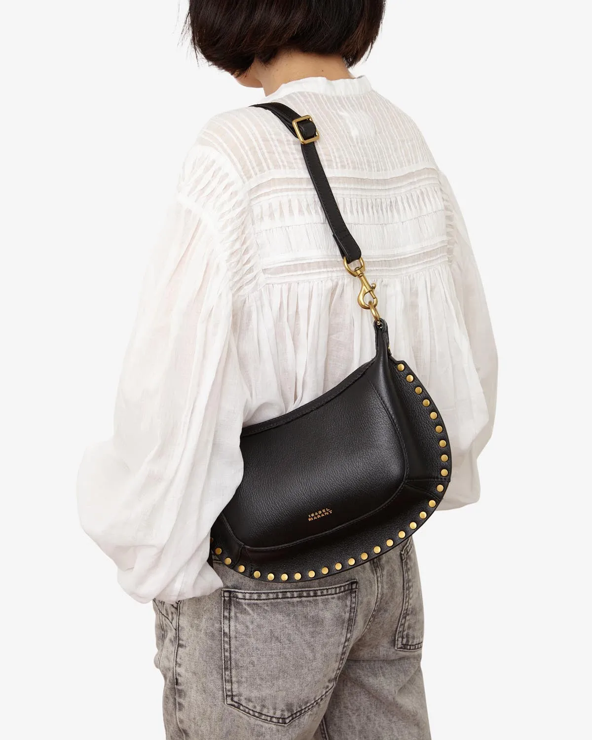 Sac Oskan Moon en Cuir Grainé sold by Isabel Marant product image thumbnail 5