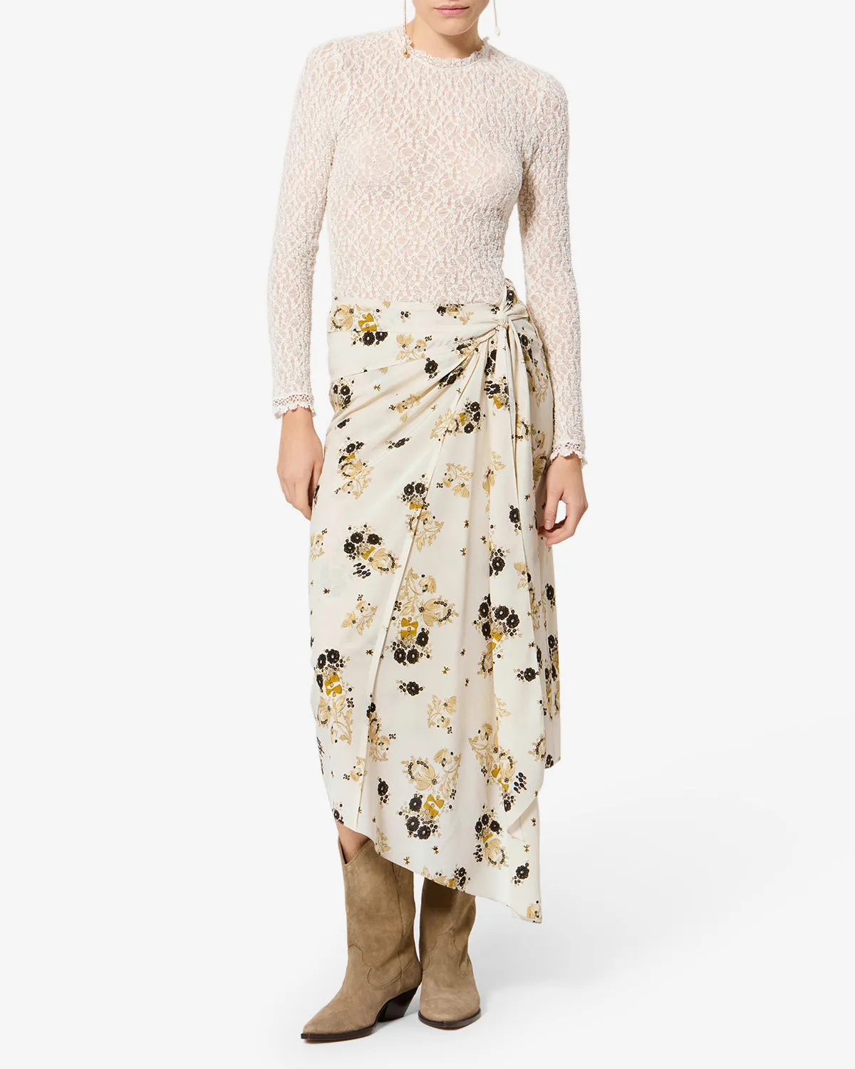 Jupe Faniry en soie sold by Isabel Marant product image thumbnail 4