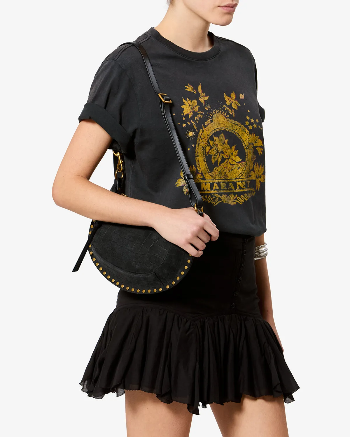 Sac Oskan Moon en cuir grainé sold by Isabel Marant product image thumbnail 3