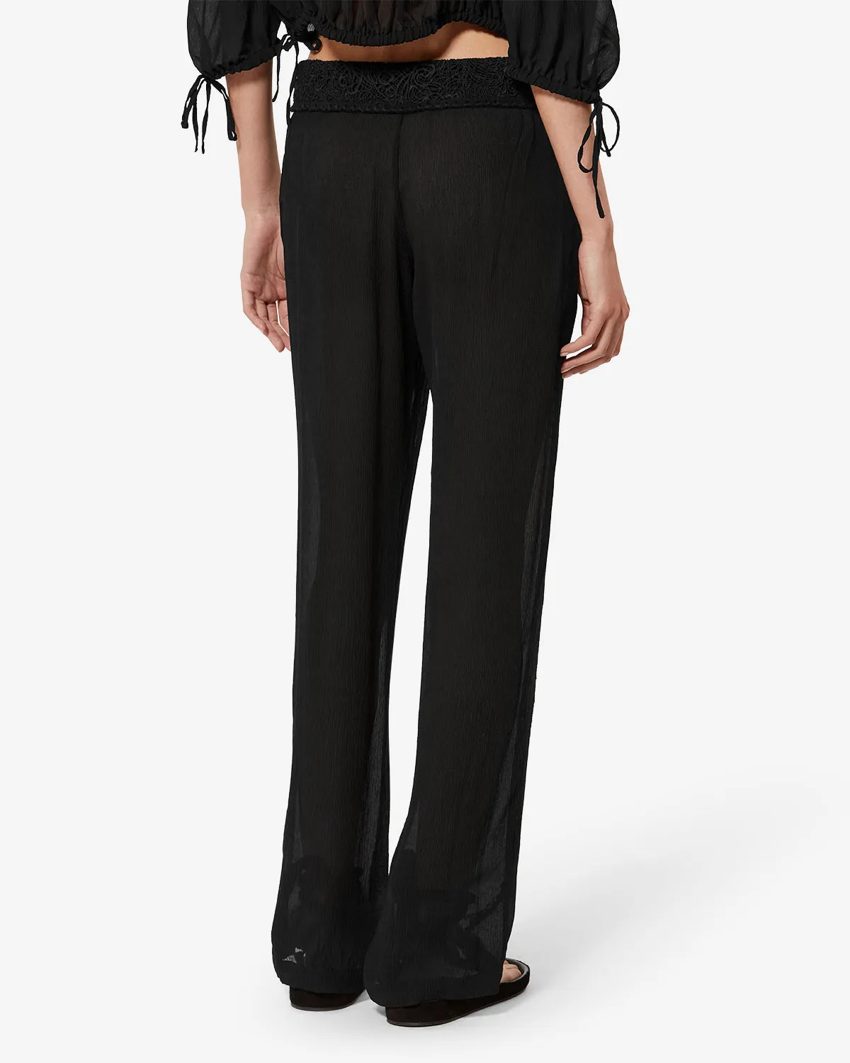 Pantalon Guylene en soie sold by Isabel Marant product image thumbnail 3