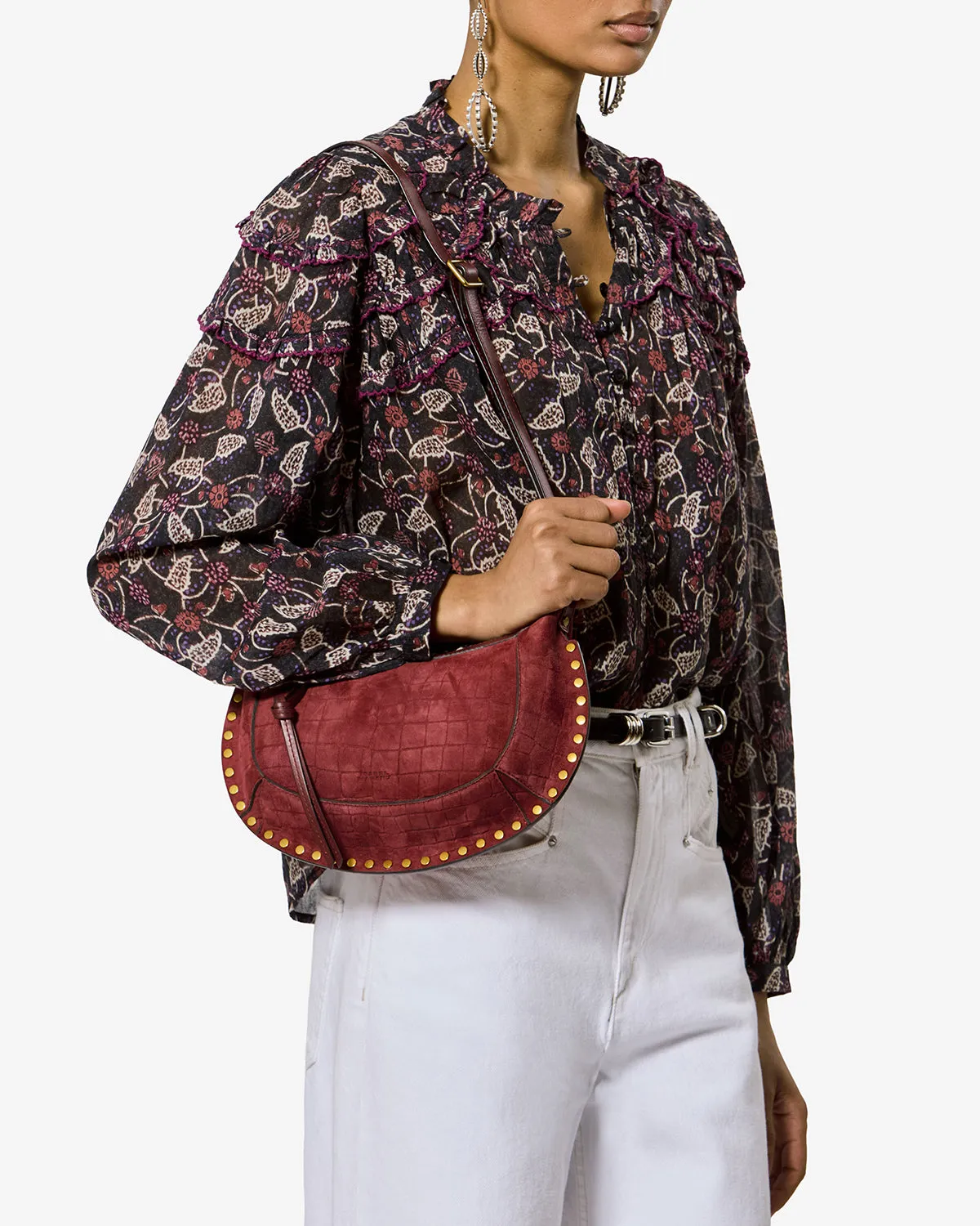 Sac Oskan Moon en cuir grainé sold by Isabel Marant product image thumbnail 4