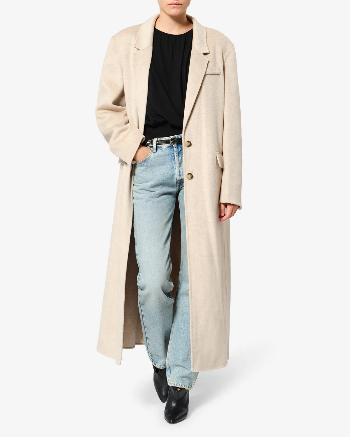 Manteau Clesa en laine sold by Isabel Marant product image thumbnail 4