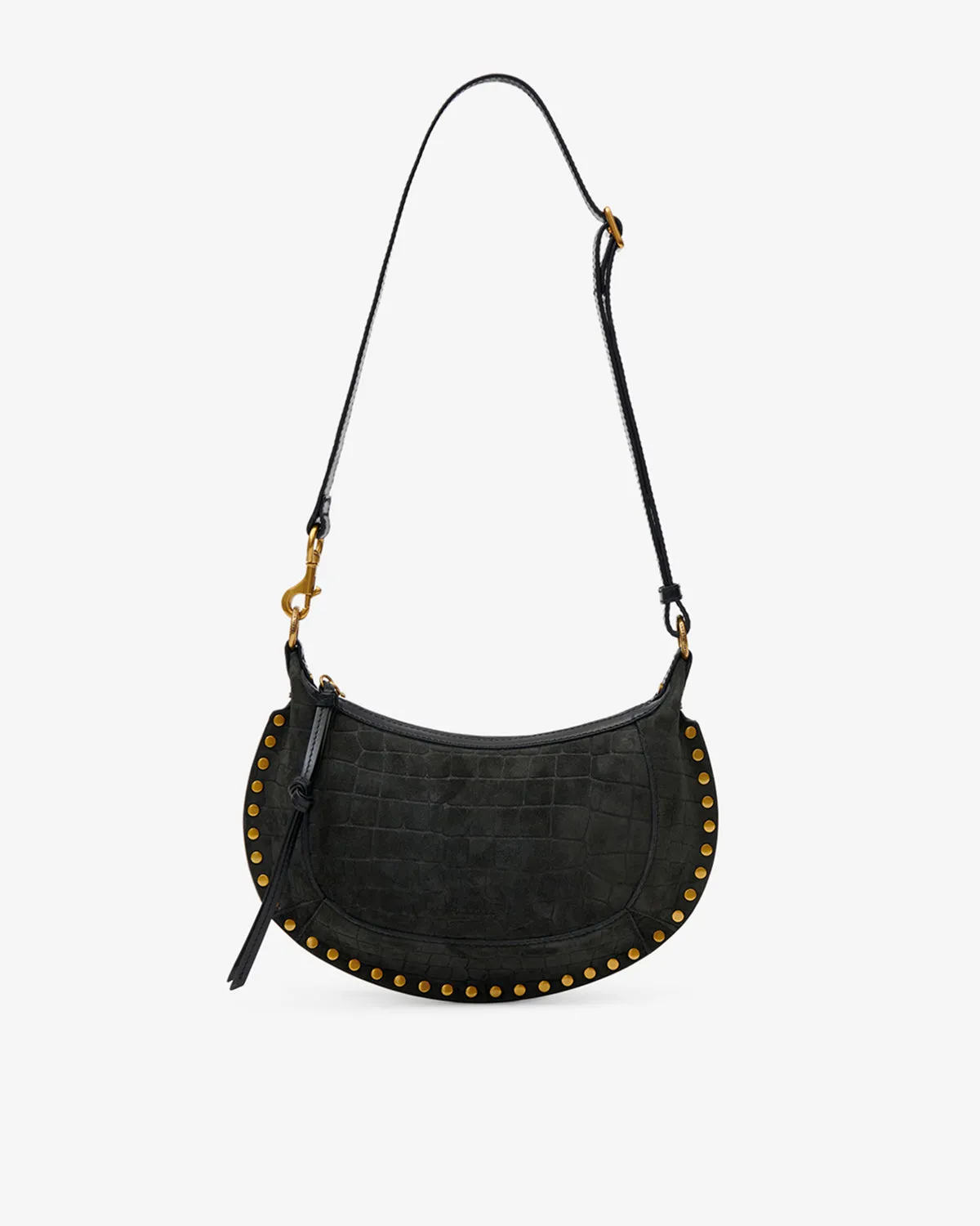 Sac Oskan Moon en cuir velours effet croco sold by Isabel Marant product image thumbnail 5