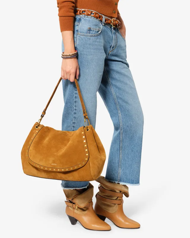 Sac Chany Xl en cuir velours made by Isabel Marant