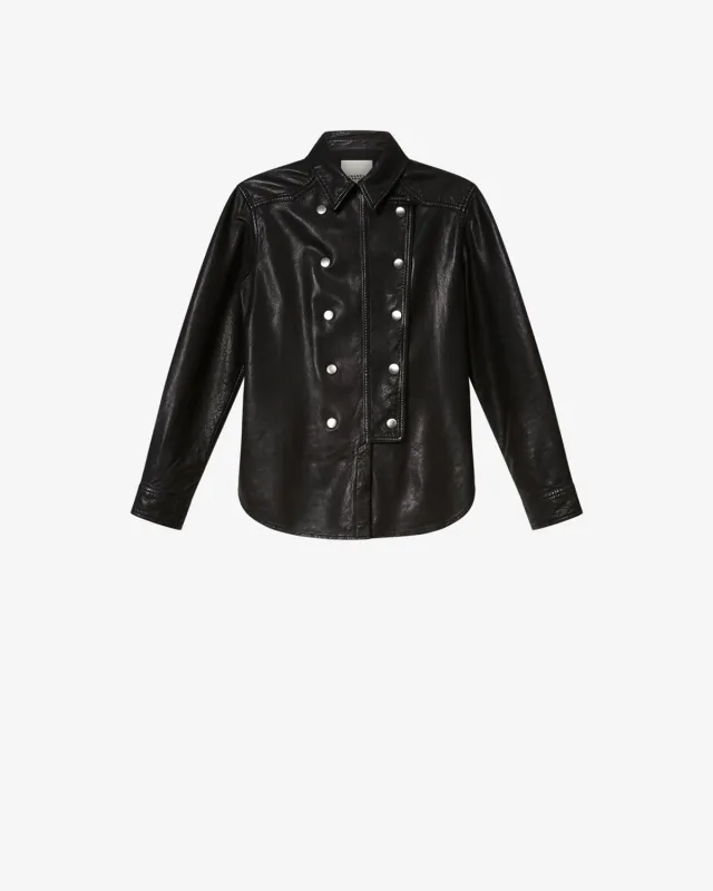 Chemise Valdy en cuir made by Isabel Marant