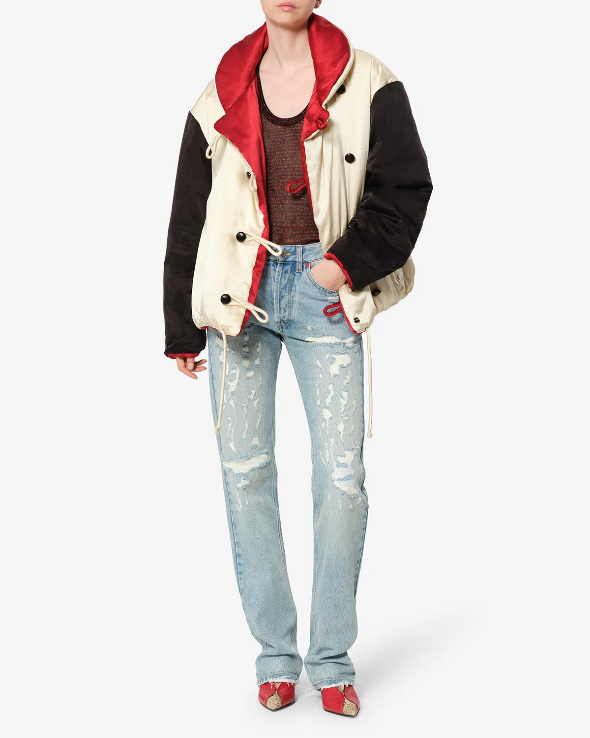 Manteau Bleza en soie sold by Isabel Marant product image thumbnail 4