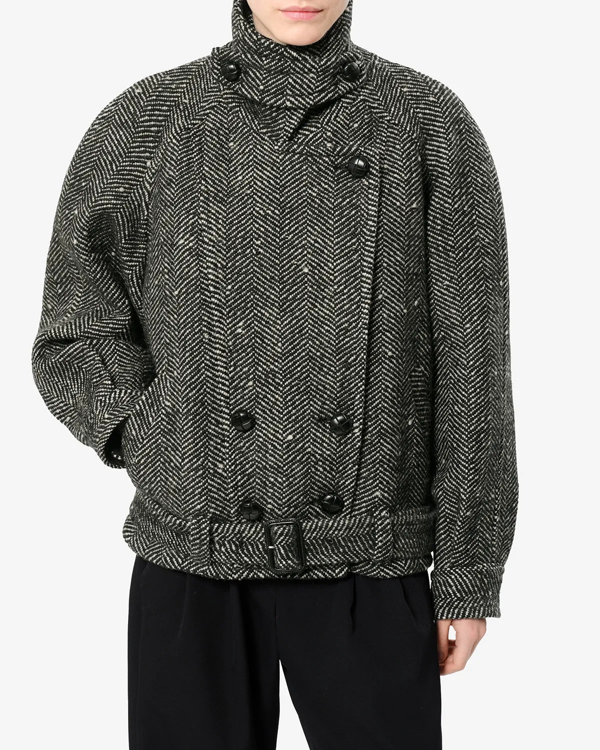 Manteau Elvane en laine sold by Isabel Marant product image thumbnail 5