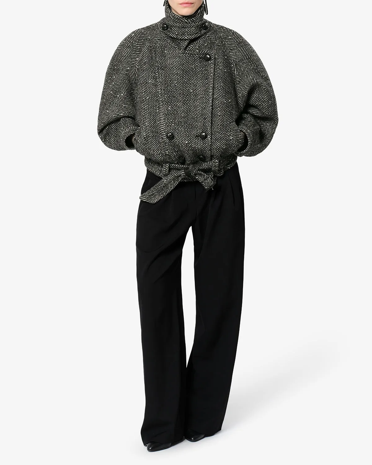 Manteau Elvane en laine sold by Isabel Marant product image thumbnail 4