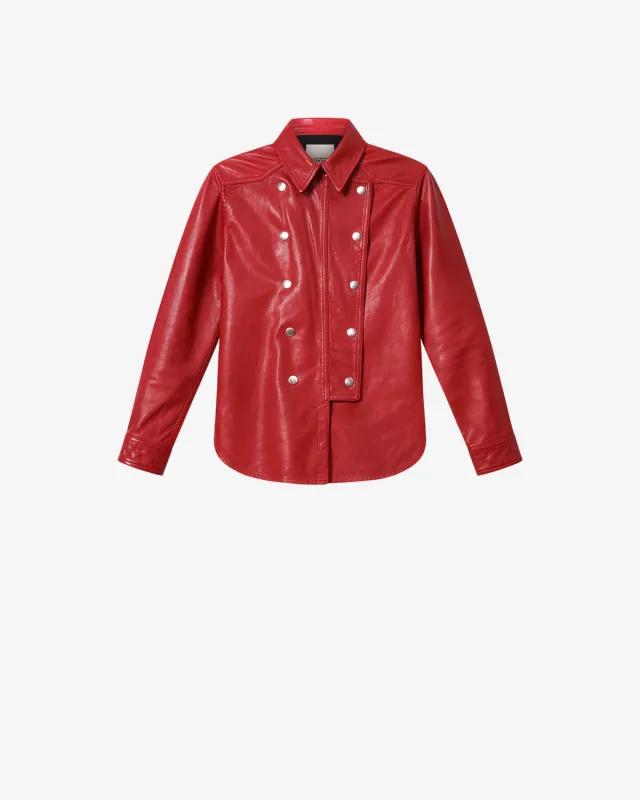 Chemise Valdy en cuir made by Isabel Marant