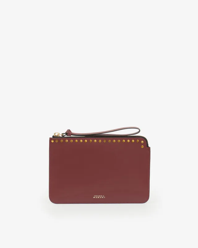 Pochette Oskan en cuir made by Isabel Marant
