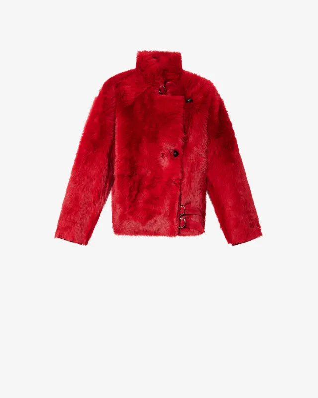 Manteau Roama en peau lainée made by Isabel Marant
