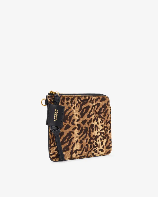 Pochette zippée Oskan Pony en cuir made by Isabel Marant