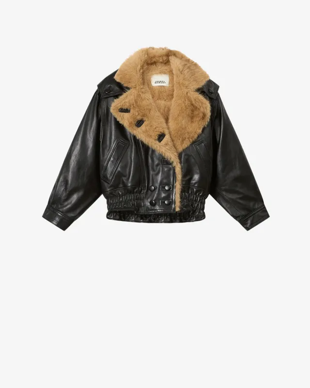 Manteau Valina en cuir made by Isabel Marant