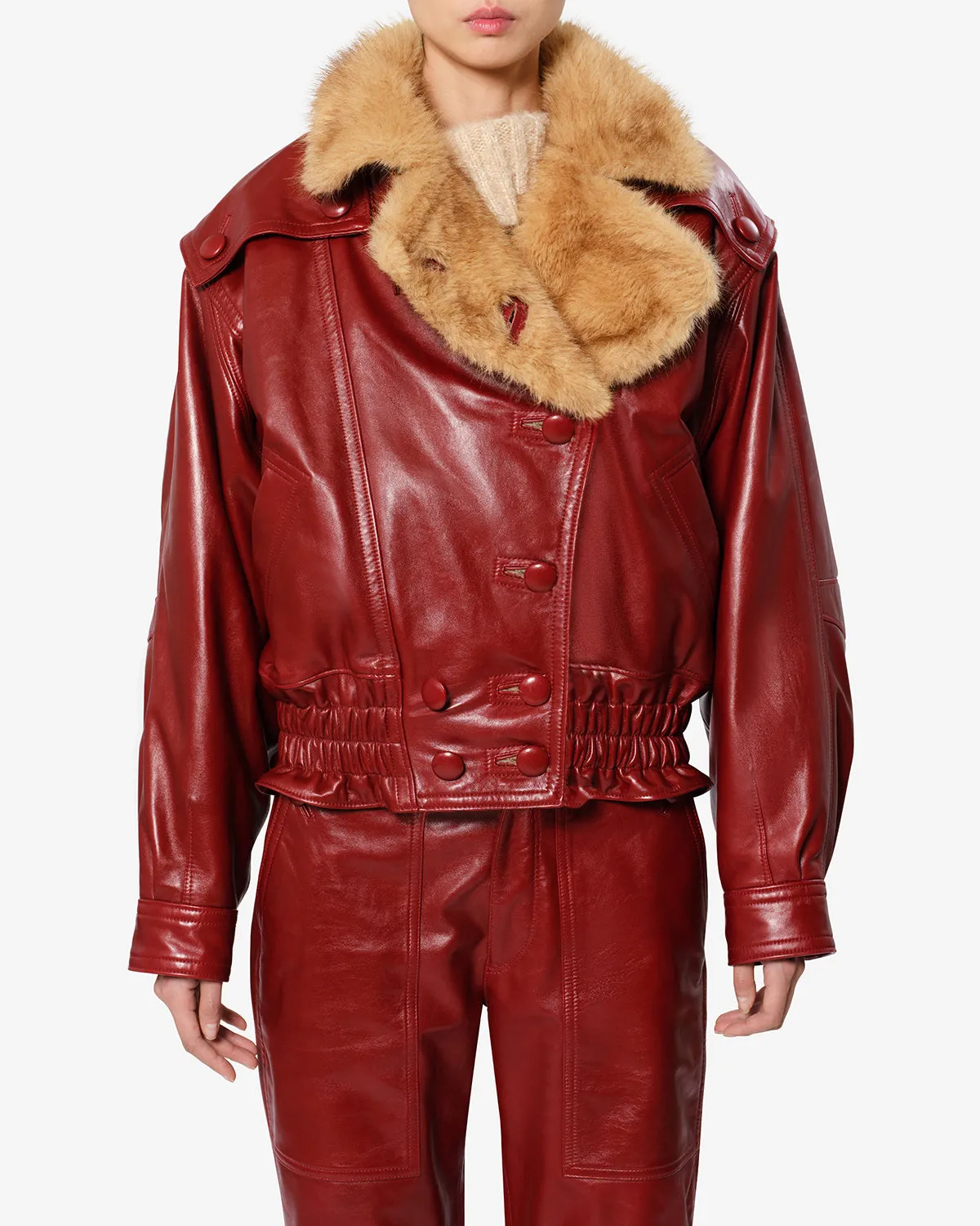 Veste Valina en cuir sold by Isabel Marant product image thumbnail 4
