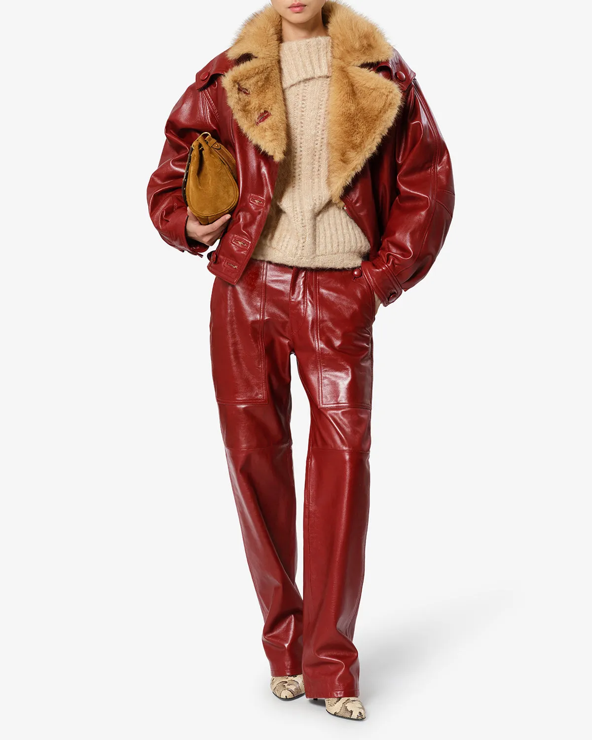 Veste Valina en cuir sold by Isabel Marant product image thumbnail 3