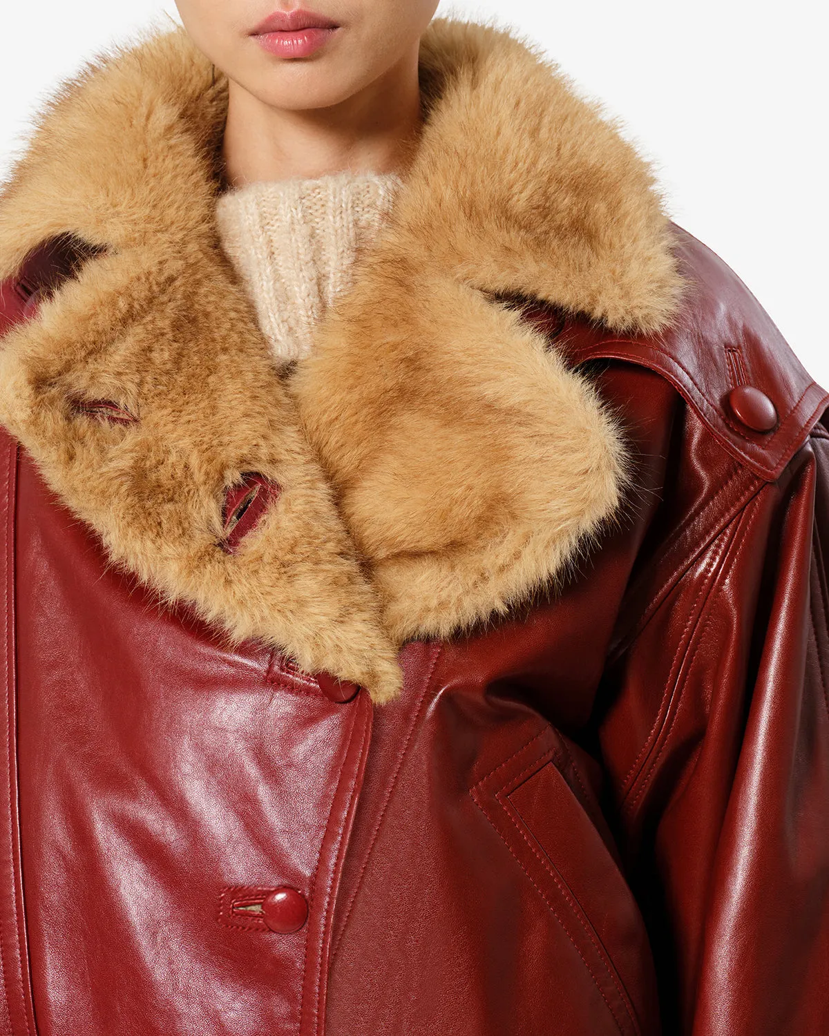 Veste Valina en cuir sold by Isabel Marant product image thumbnail 2