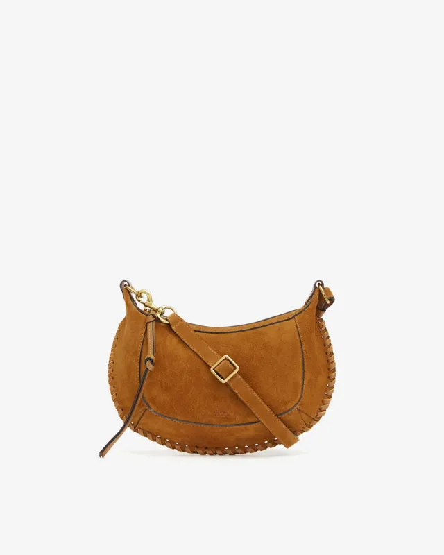 Sac Oskan Moon en cuir velours made by Isabel Marant