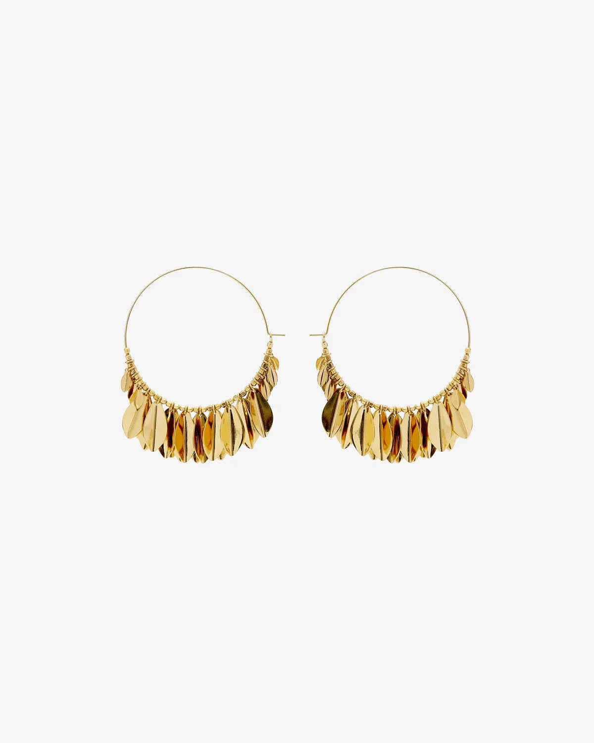 Boucles d'oreilles Metal Shiny Leaf sold by Isabel Marant product image thumbnail 3