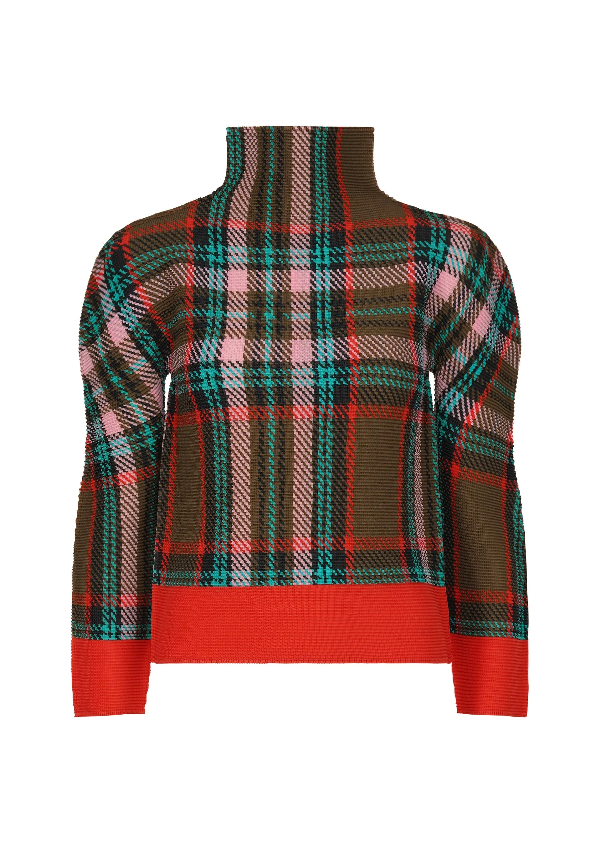 TARTAN CHECK TOP sold by Issey Miyake