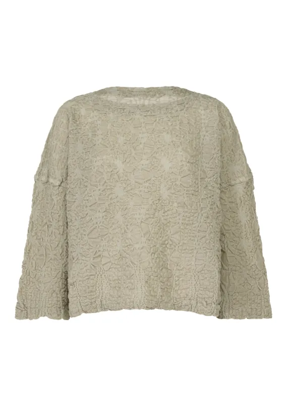 ARAN KNIT FLOCKY CAULIFLOWER TOP made by Issey Miyake