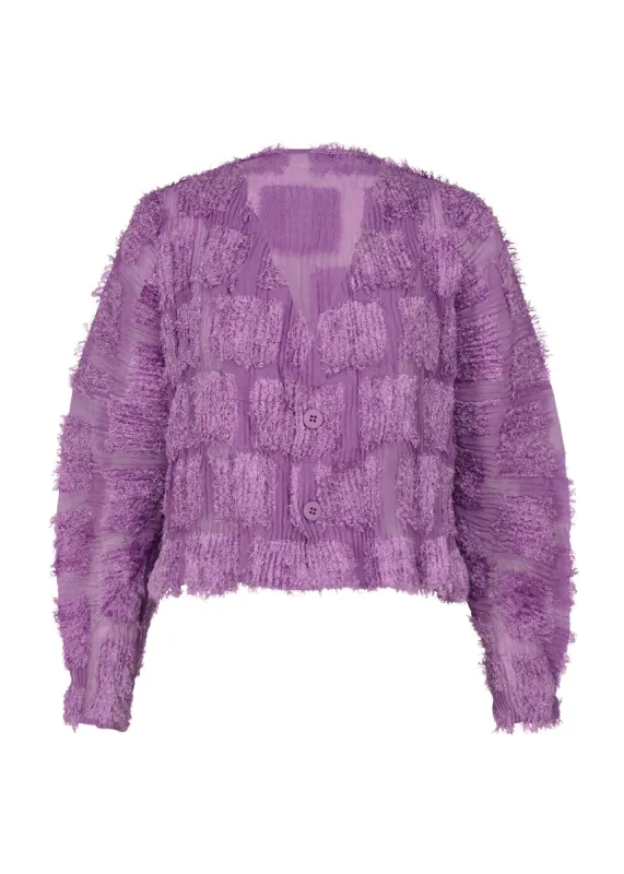 FUZZY PLEATS CARDIGAN made by Issey Miyake