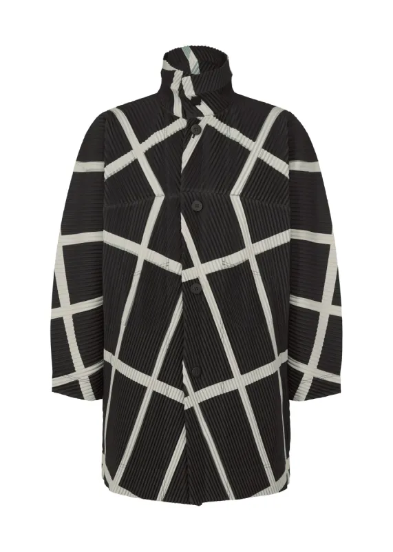 SKEW GRID COAT sold by Issey Miyake