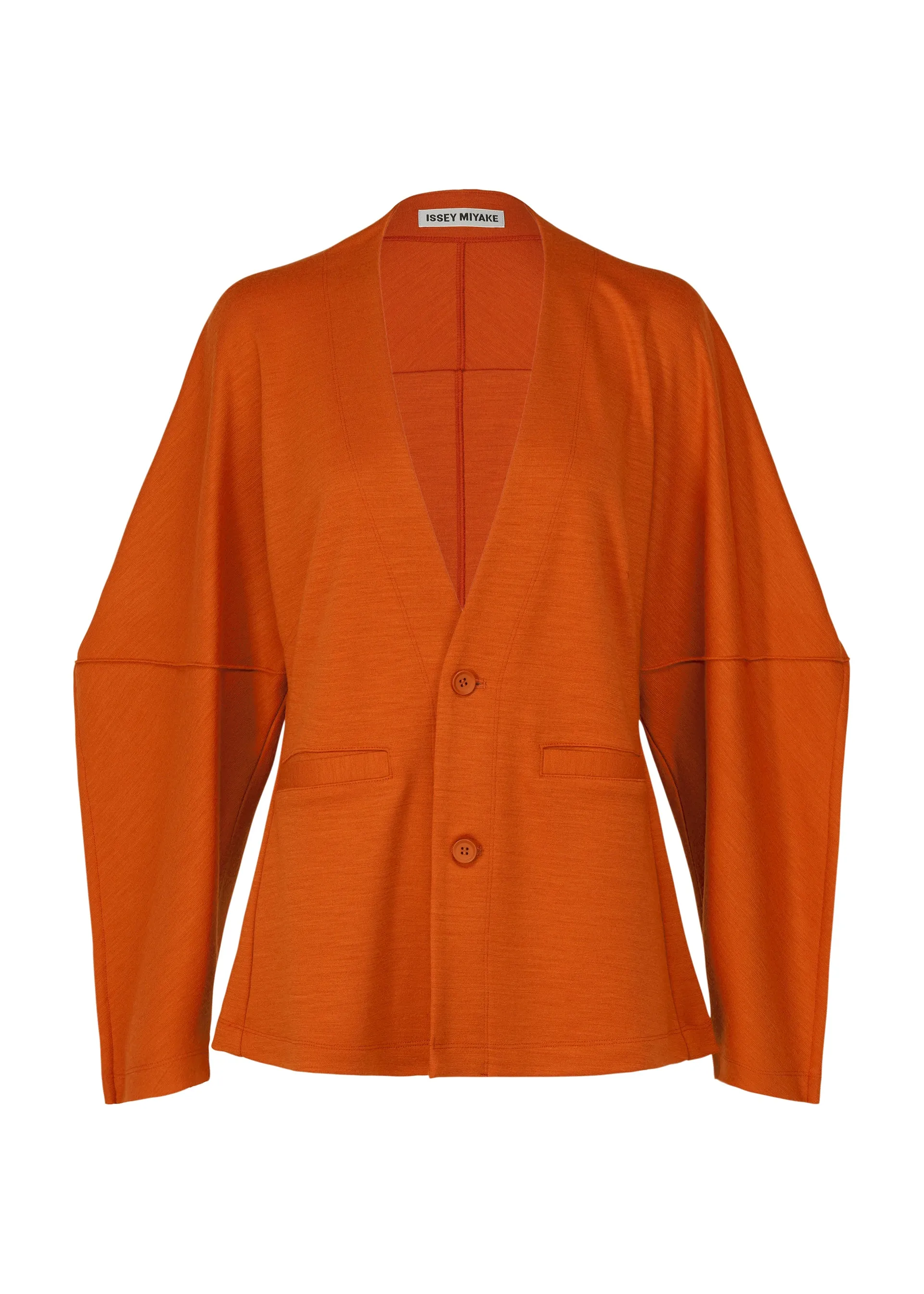 TUCKED WOOL JERSEY CARDIGAN sold by Issey Miyake