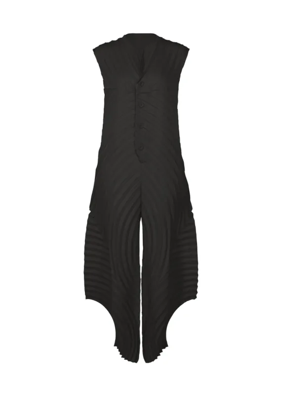 CURVED PLEATS PB JUMPSUIT made by Issey Miyake