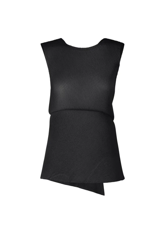LEATHER LIKE PLEATS TOP sold by Issey Miyake