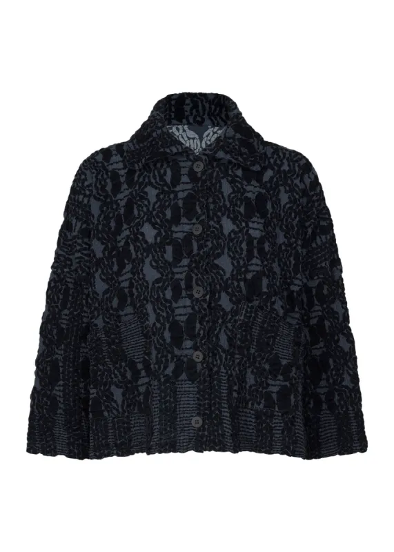 ARAN KNIT FLOCKY CAULIFLOWER CARDIGAN sold by Issey Miyake