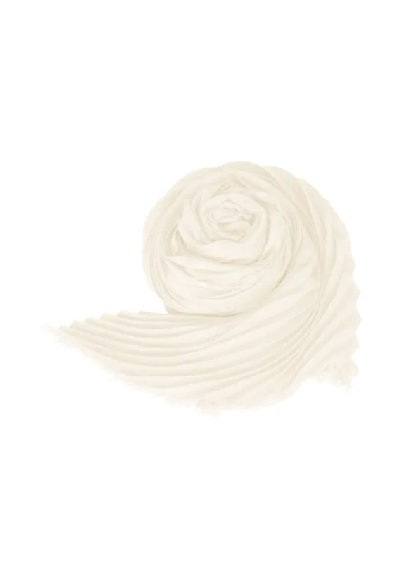 SILK WOOL PLEATS STOLE sold by Issey Miyake