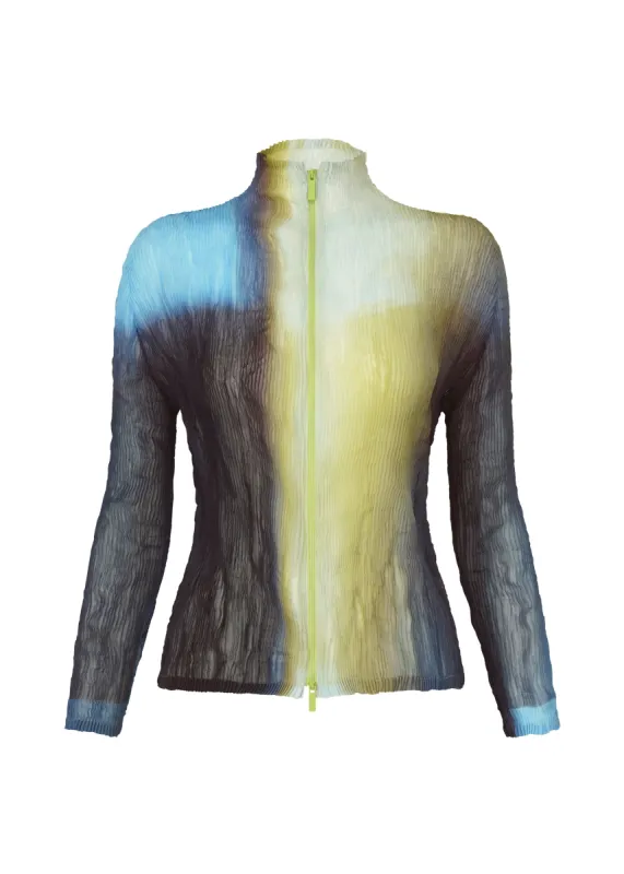 LIGHT LEAK CHIFFON TWIST TOP made by Issey Miyake