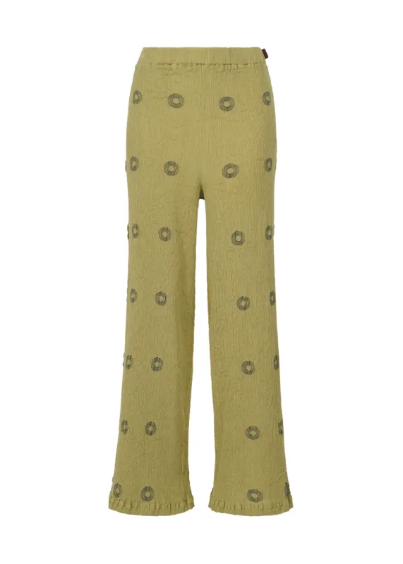 KYO CHIJIMI EMBROIDERY PANTS sold by Issey Miyake