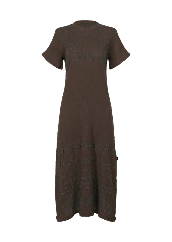 KYO CHIJIMI EMBROIDERY DRESS made by Issey Miyake