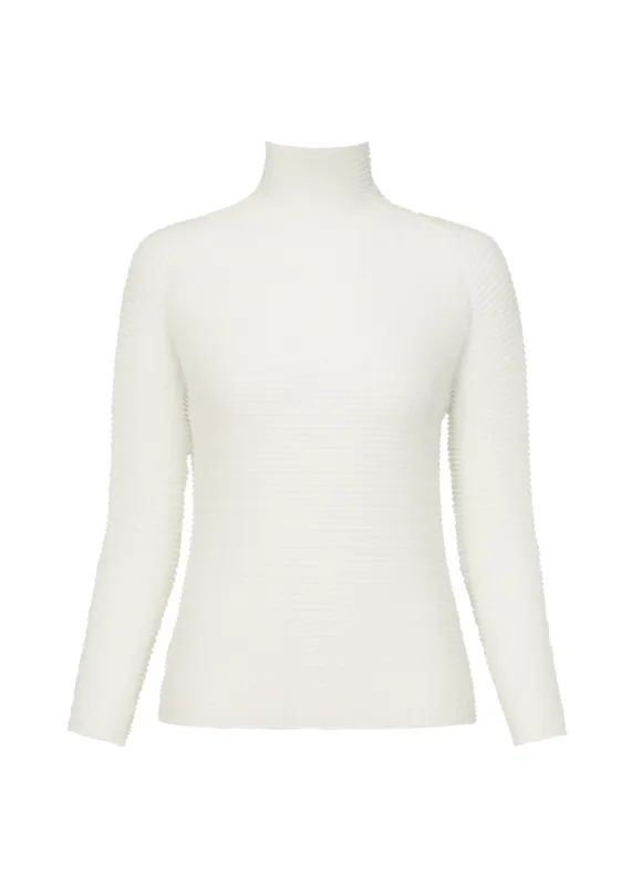 WOOLY PLEATS BK/WT-46 TOP sold by Issey Miyake