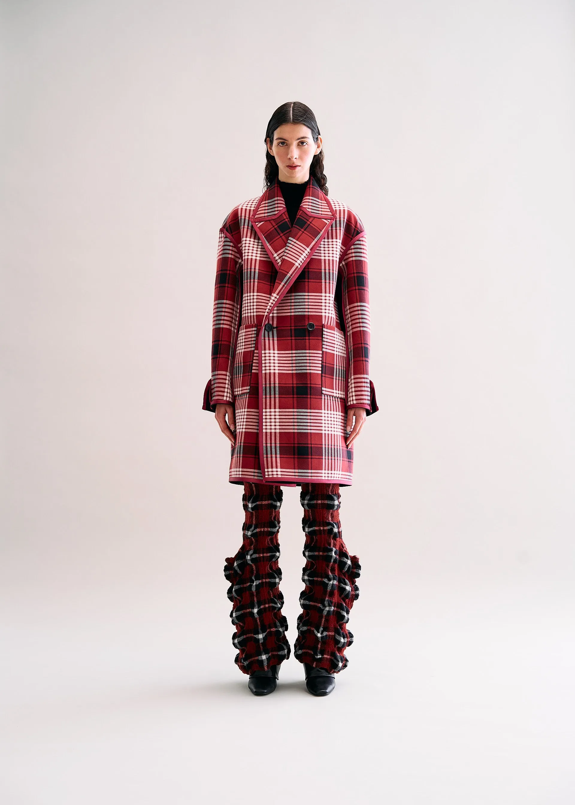 COUNTERPOINT CHECK COAT sold by Issey Miyake product image thumbnail 3