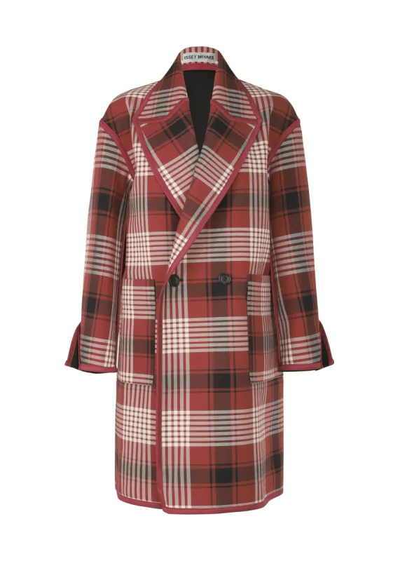COUNTERPOINT CHECK COAT made by Issey Miyake
