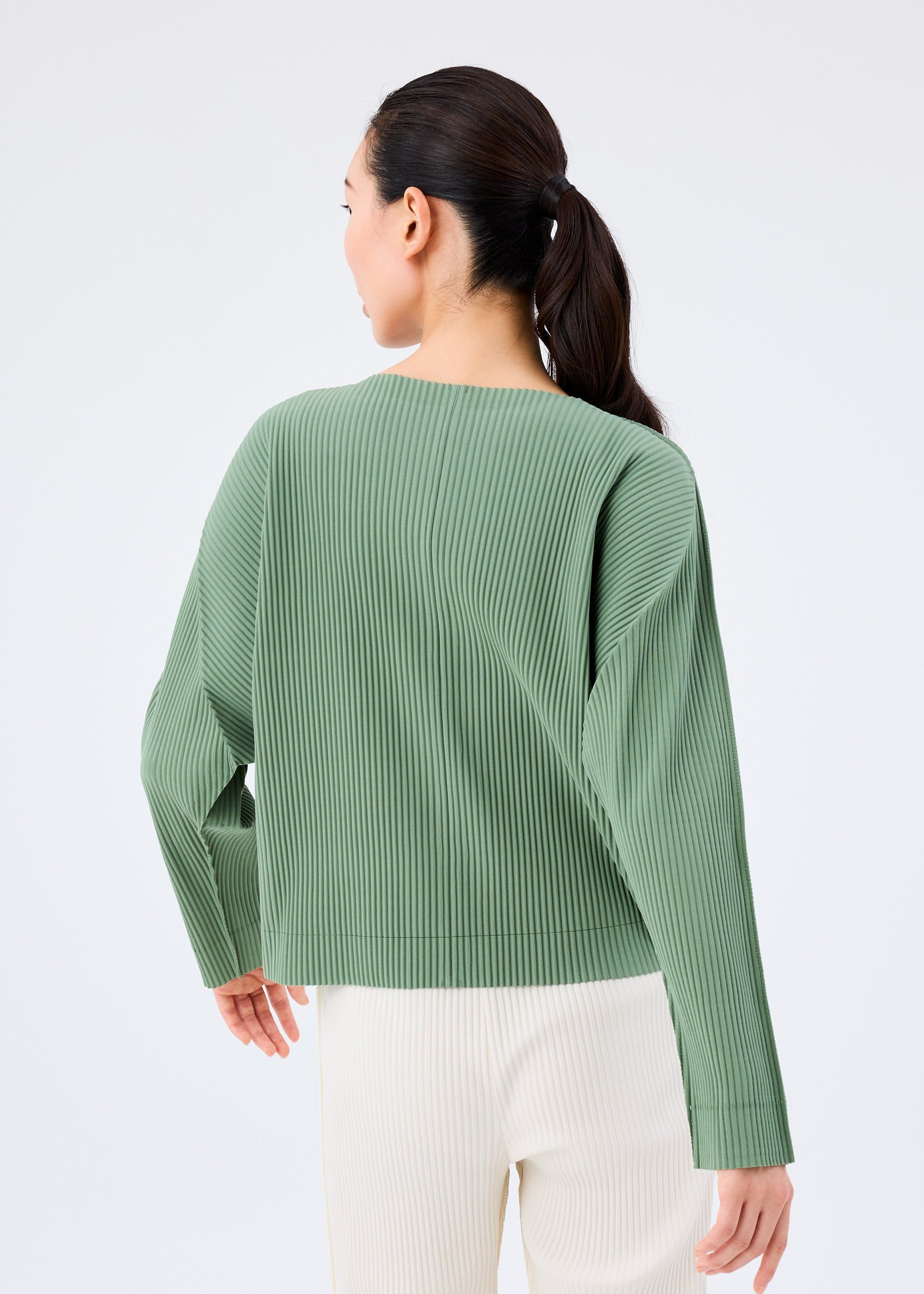 FINE KNIT PLEATS COLOR 2 CARDIGAN sold by Issey Miyake product image thumbnail 5