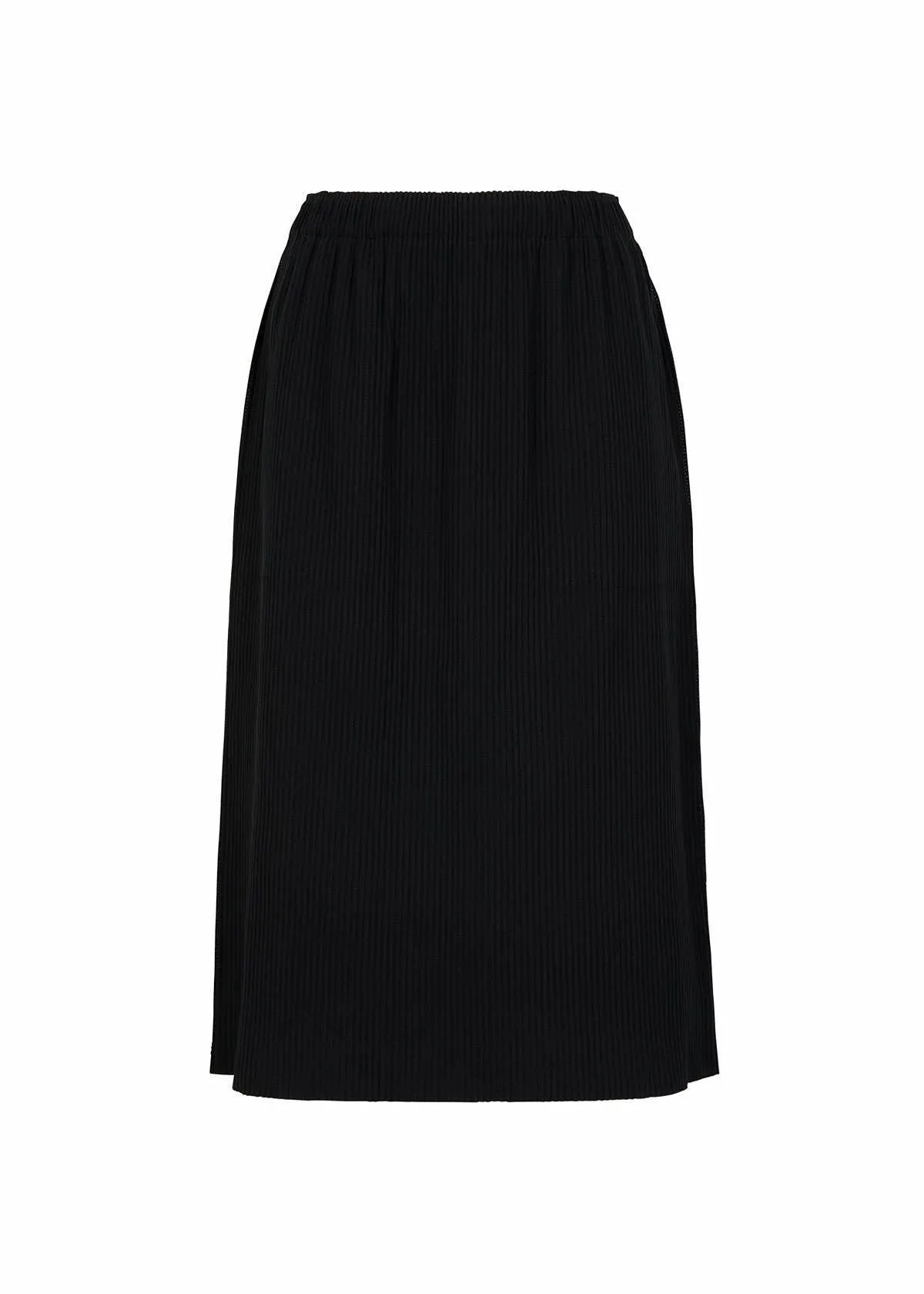 FINE KNIT PLEATS BLACK SKIRT sold by Issey Miyake