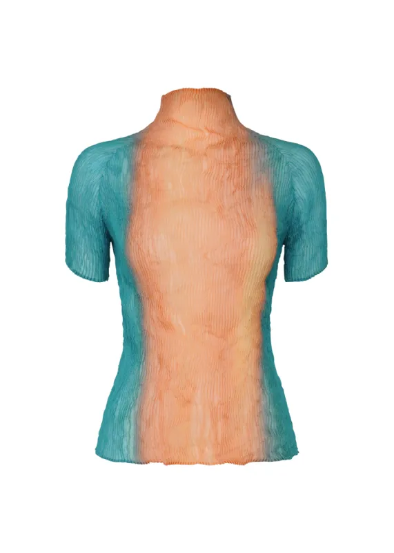 LIGHT LEAK CHIFFON TWIST TOP made by Issey Miyake