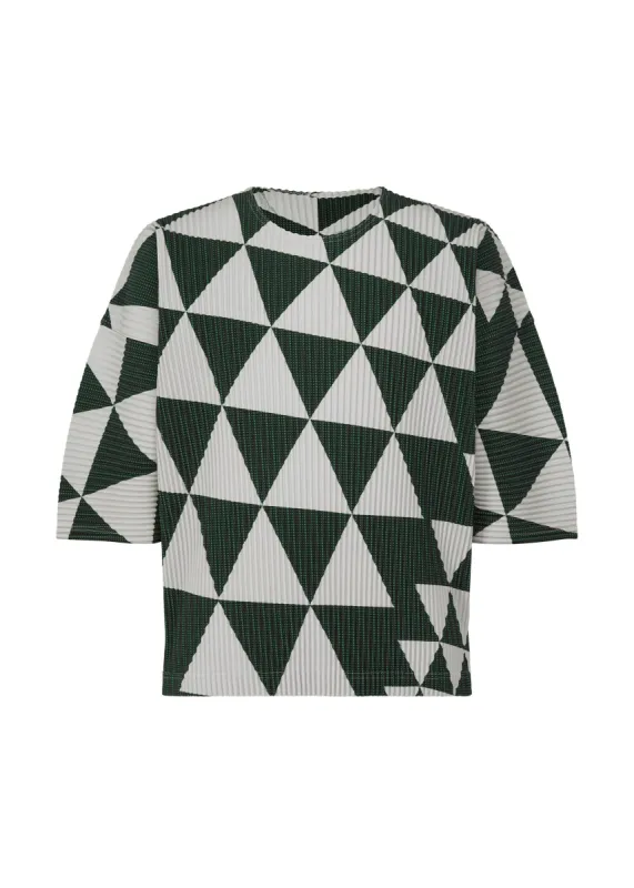 TRIANGULAR GRID T-SHIRT made by Issey Miyake