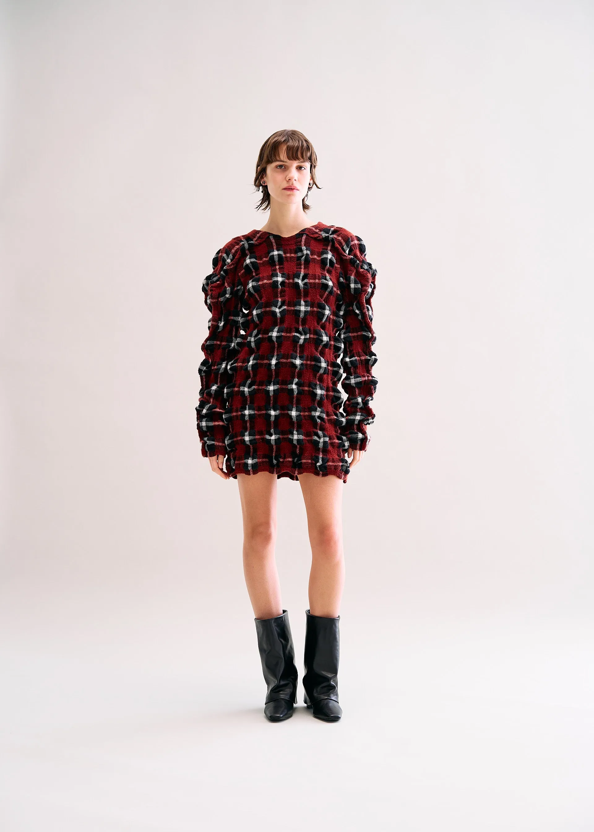 RHYTHM CHECK DRESS sold by Issey Miyake product image thumbnail 3