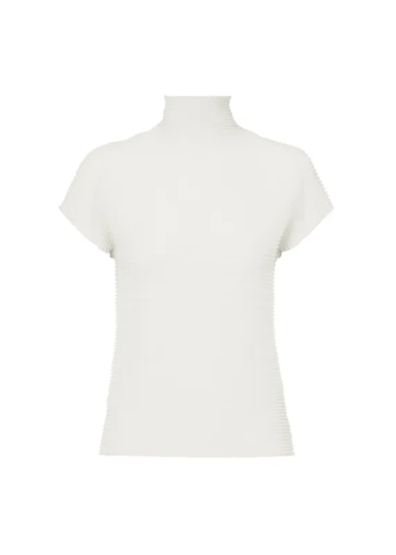 WOOLY PLEATS BK/WT-46 TOP made by Issey Miyake