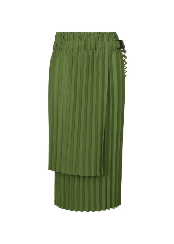 COLOR PLEATS BOTTOM 2 SKIRT made by Issey Miyake