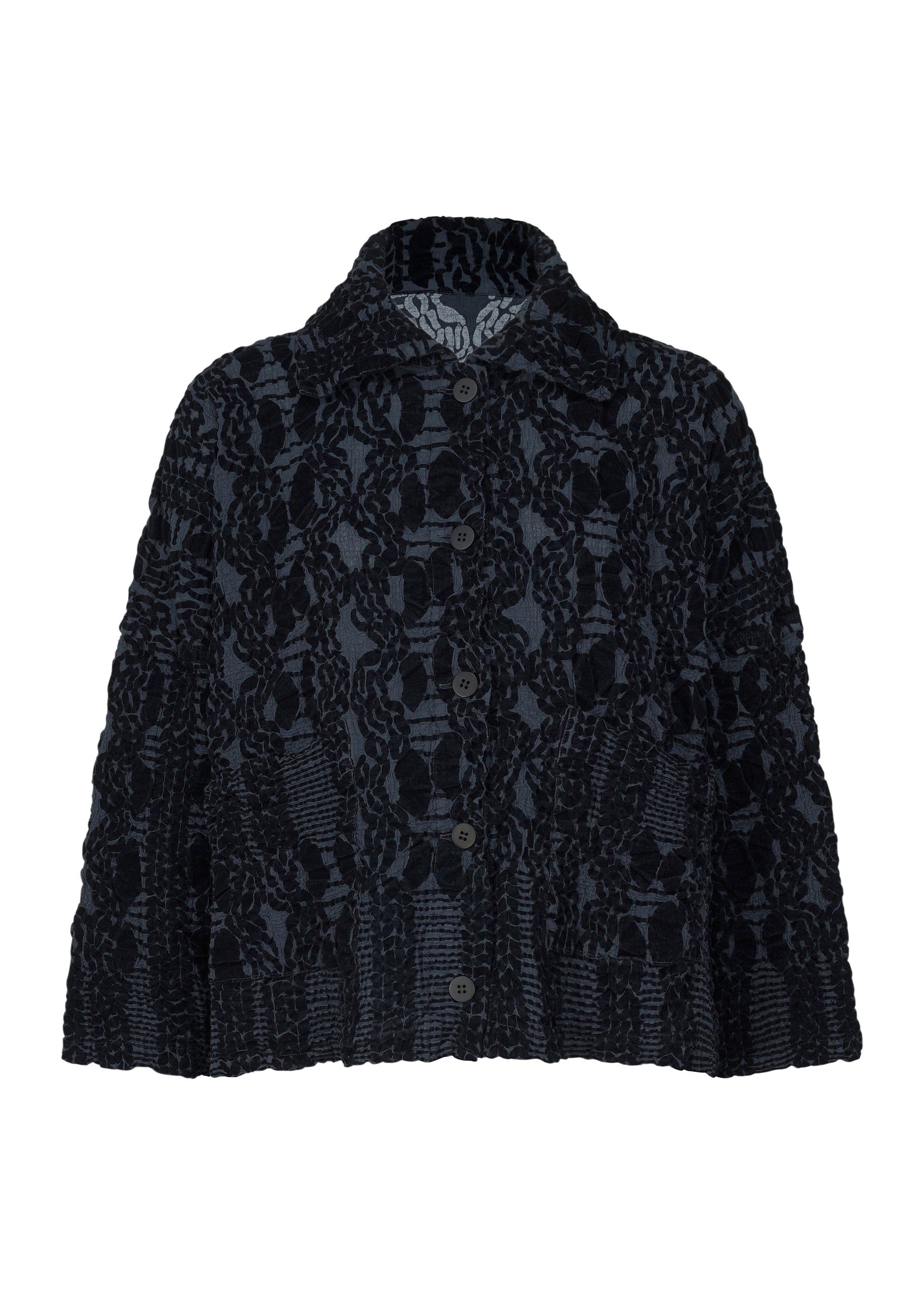 ARAN KNIT FLOCKY CAULIFLOWER CARDIGAN sold by Issey Miyake